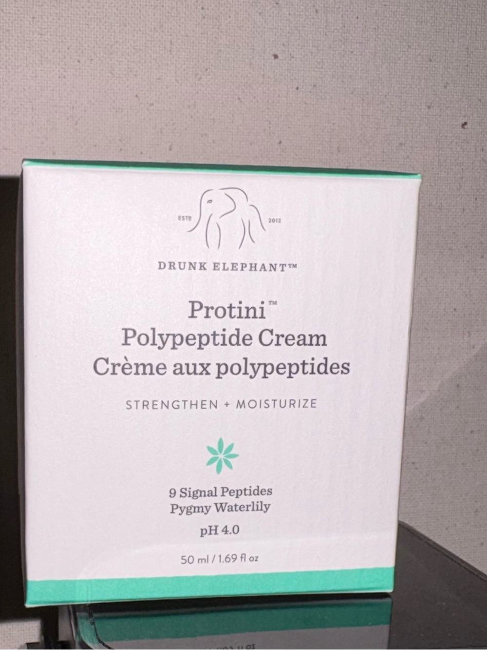Drunk Elephant Protini Polypeptide Cream — White with Teal Accents